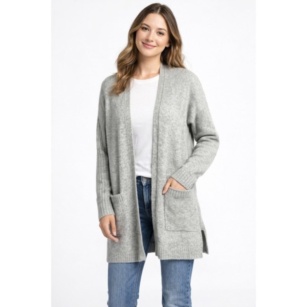 Abercrombie & Fitch Cardigan Sweater Womens‎ XS Open Front Knit Academia Cozy